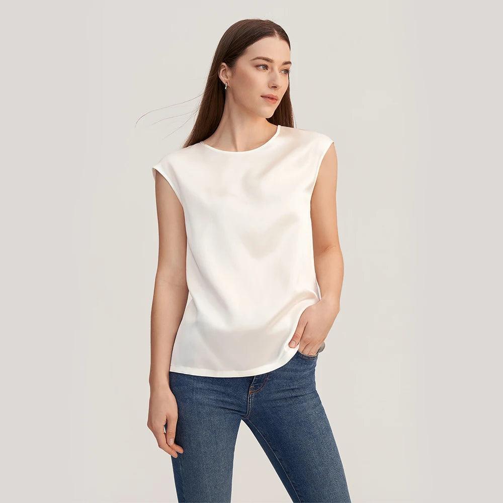 Blusa Momme de Seda, Moda Elegante, Estilo Sofisticado, Roupas Femininas, Conforto e Estilo, Peça Atemporal, Tendência de Moda, Blusa de Seda, Look Casual, Design Luxuoso, Aiella