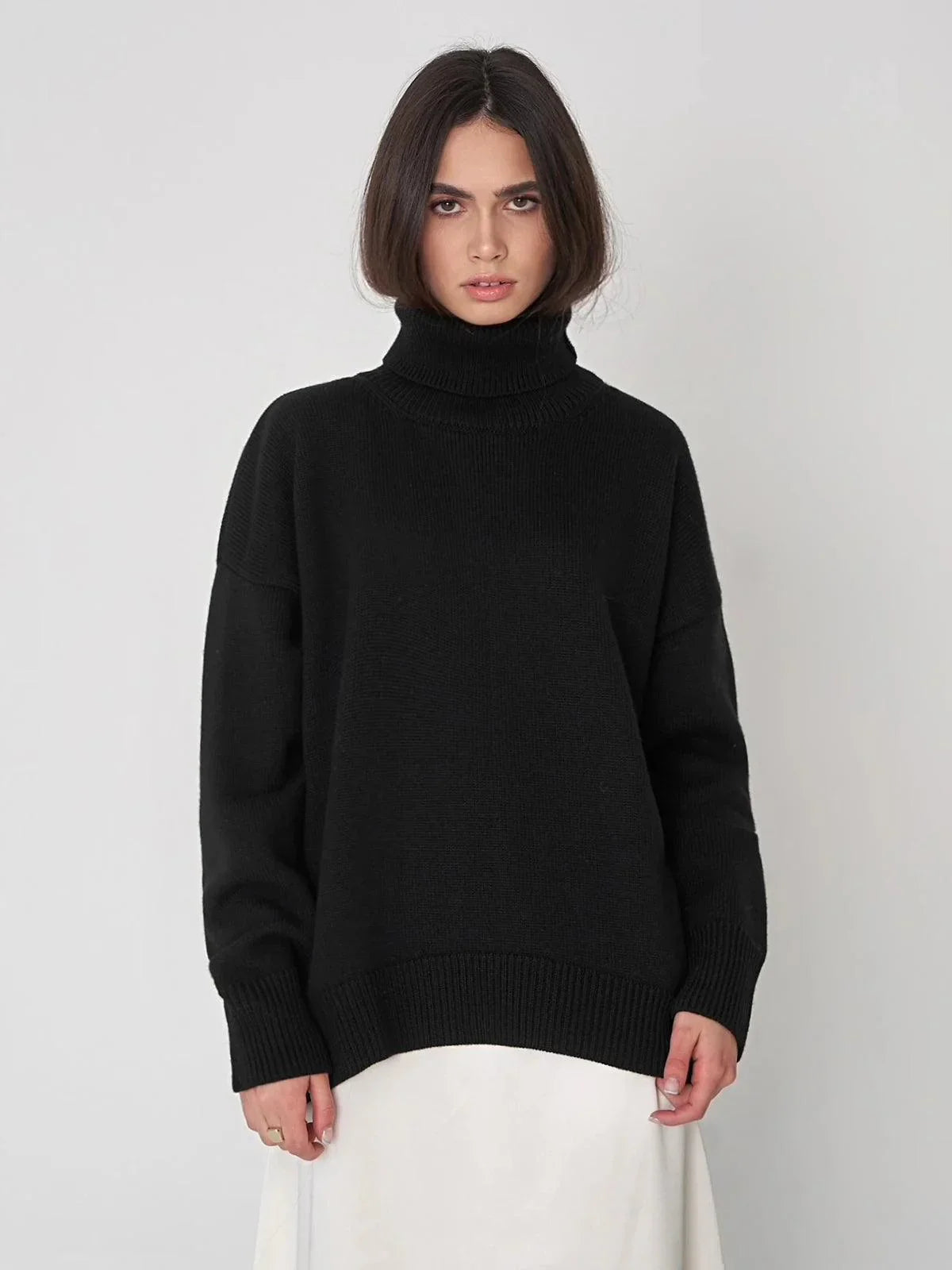 Suéter Feminino, Suéter Manga Longa, Suéter Peluciado de Manga Longa e Gola Alta, Moda Confortável, Estilo Elegante, Roupas de Inverno, Conforto e Estilo, Peça Versátil, Tendência de Moda, Suéter Feminino, Look Casual, Design Quente, Sueter, Sueter Feminino , Sueter Preto, Suéter Feminino, Suéter Feminino Preto, Suéter Feminino Tricot, Suéter Feminino em Tricô, Loja Aiella