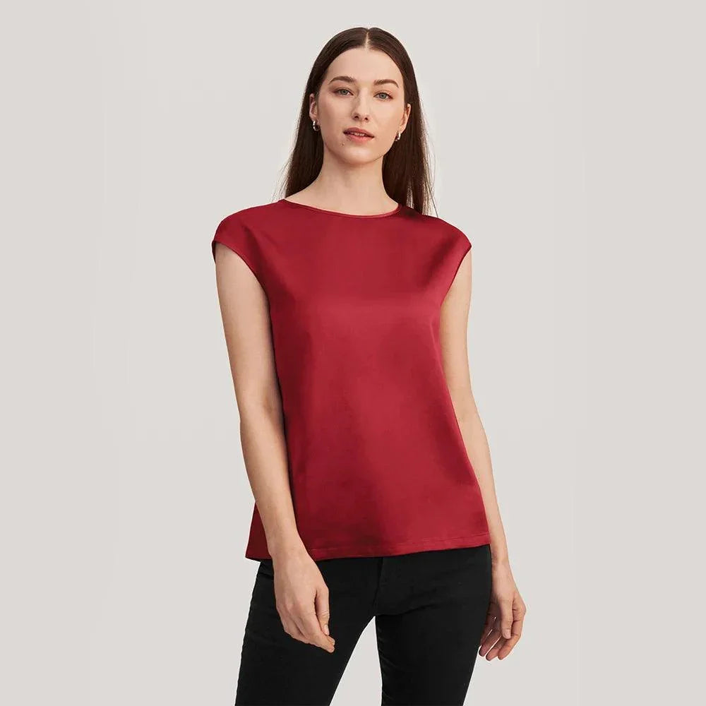 Blusa Momme de Seda, Moda Elegante, Estilo Sofisticado, Roupas Femininas, Conforto e Estilo, Peça Atemporal, Tendência de Moda, Blusa de Seda, Look Casual, Design Luxuoso, Aiella