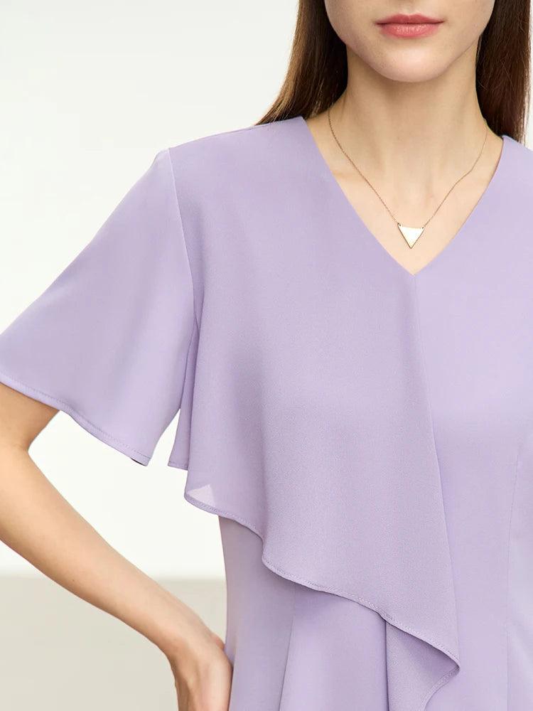 Vestido de Chiffon com Caimento Frontal, Moda Elegante, Estilo Sofisticado, Look Feminino, Conforto e Fluidez, Vestido de Festa, Tendência de Moda, Peça Atemporal, Roupas Leves, Vestido Versátil, Vestidos, Vestidos de Noiva, Vestidos de Festa, Vestidos Longos, Vestidos Midi, Vestidos Farm, Vestidos Feminino, Loja Aiella