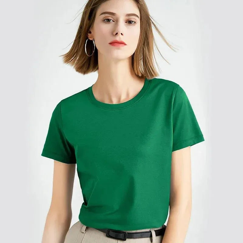 Camisa de Algodão Gola Redonda, Moda Confortável, Estilo Casual, Roupas Femininas, Conforto e Estilo, Peça Versátil, Tendência de Moda, Look Sofisticado, Camisa Feminina, Design Atemporal