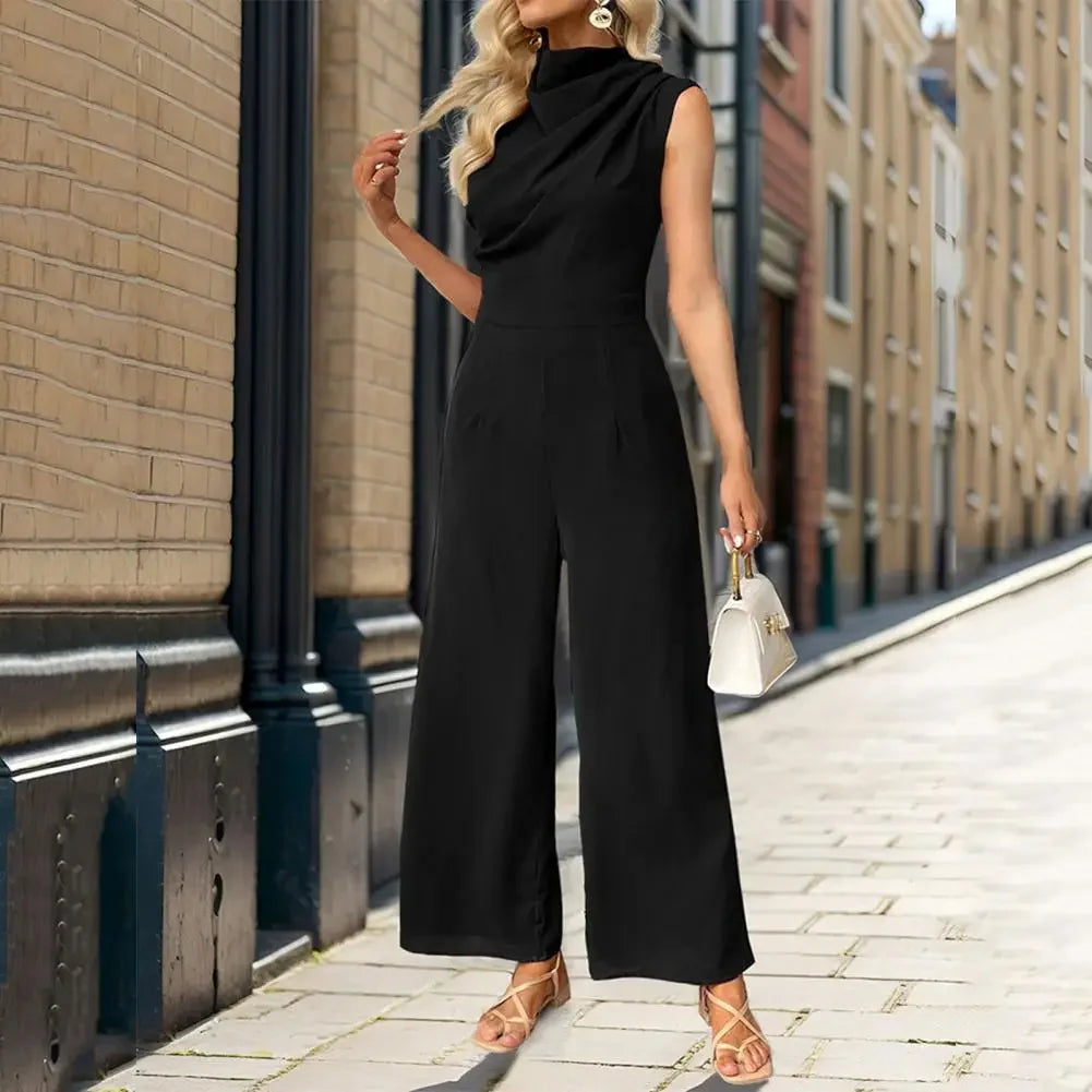 Descubra o Macacão Feminino Elegante com Gola Alta e Perna Larga. Perfeito para o verão, combina conforto e estilo. Confira, Macacao, Macacao Feminino, Macacao Longo Feminino, Macacao Branco, Macacao Jeans Femininas, Macacao Feminino Social, Macacao Farm, Loja Aiella