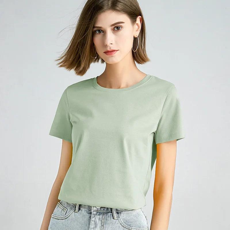 Camisa de Algodão Gola Redonda, Moda Confortável, Estilo Casual, Roupas Femininas, Conforto e Estilo, Peça Versátil, Tendência de Moda, Look Sofisticado, Camisa Feminina, Design Atemporal