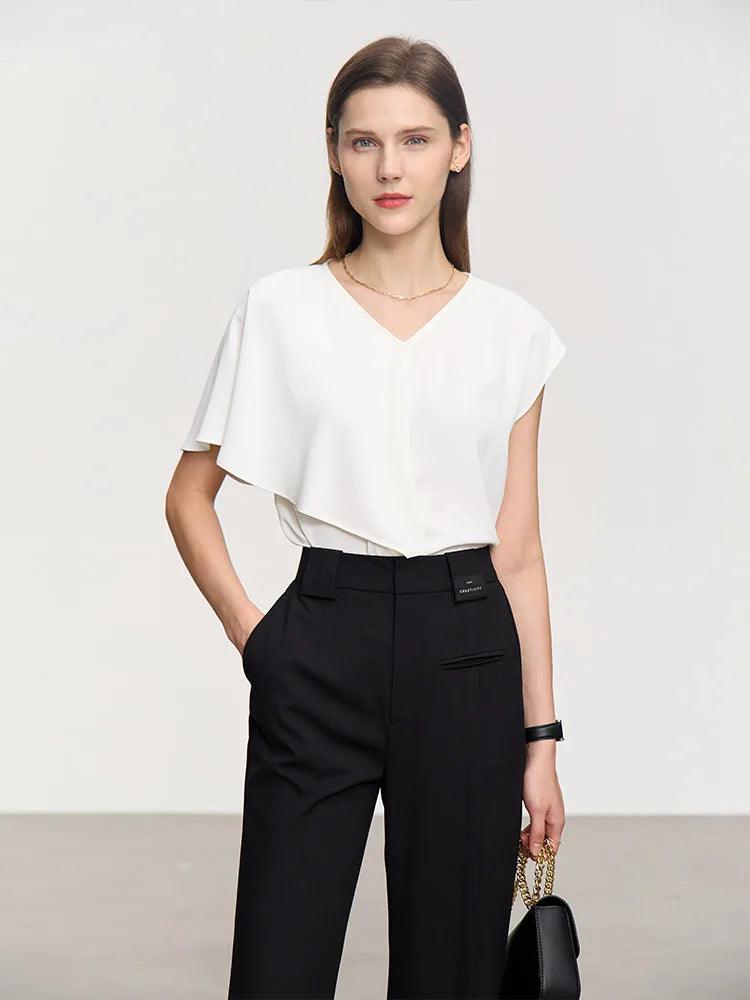 Blusa Chiffon Raglan Elegante