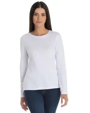 Blusa de Algodão de Manga Longa
