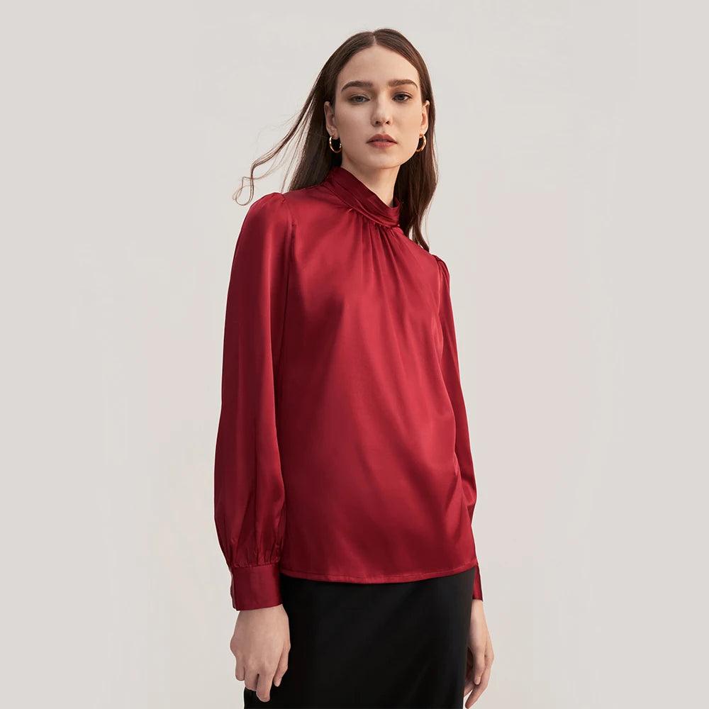 Blusa Seda, Blusa Retrô Gola Alta, Moda Vintage, Estilo Sofisticado, Look Clássico, Roupas Elegantes, Conforto e Estilo, Peça Atemporal, Tendência de Moda, Blusa Feminina, Gola Alta, Camisa de Seda,
Loja Aiella