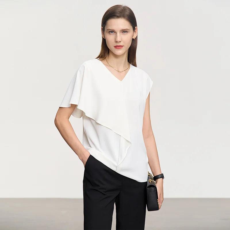 Blusa Chiffon Raglan Elegante