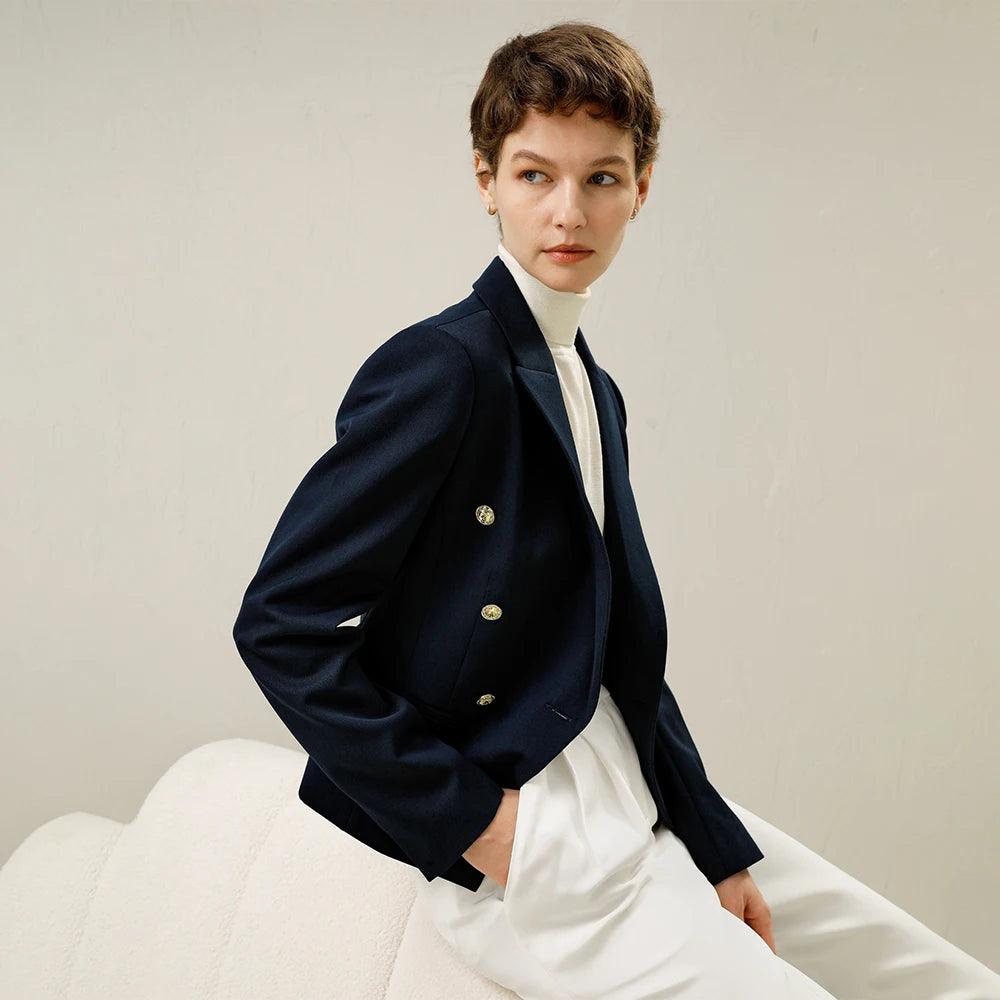 Blazer Transpassado com Botões, Blazer Feminino de Alfaiataria, Blazer Feminino, Blazer de Botão Loja Aiella