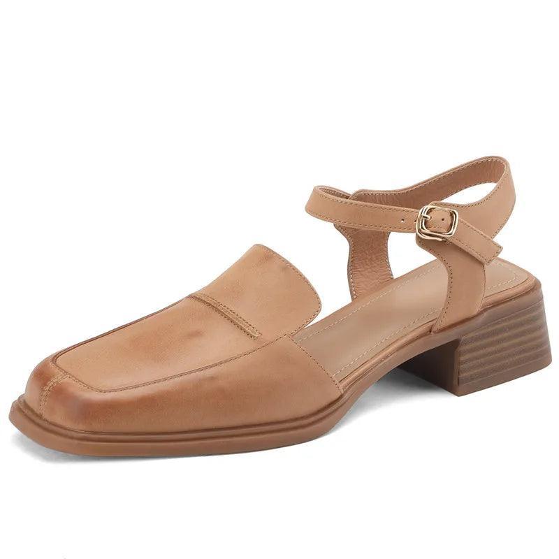 Sandálias de Couro com Fivela, Sapato Casual, Moda Confortável, Estilo Sofisticado, Calçado Feminino, Conforto e Estilo, Roupas Versáteis, Peça Atemporal, Tendência de Moda, Sandália Elegante, Design Chic, Sandália, Sandália Feminina, Sandália Anabela, Rasteira Sandália	Plataforma Sandália, Sandália Rasteira, Loja Aiella