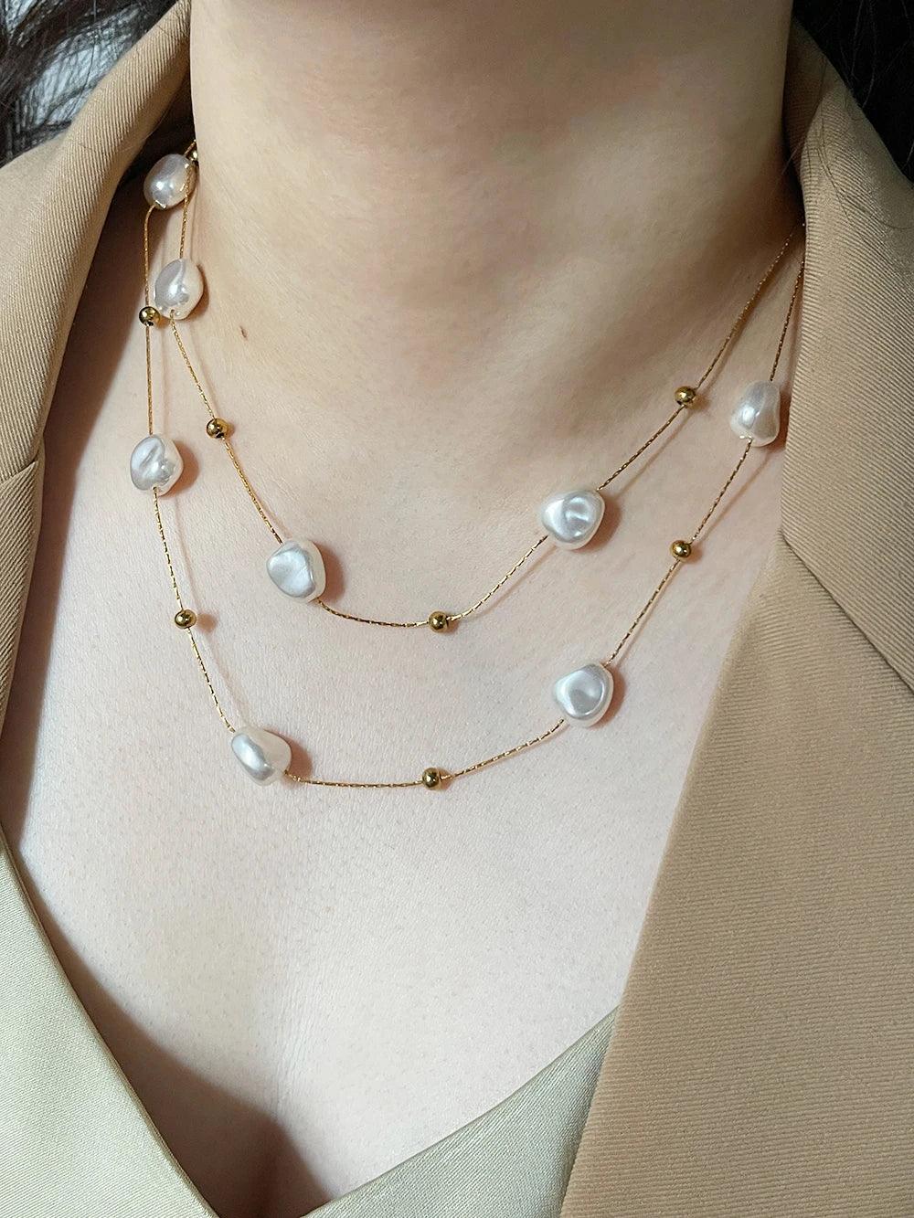 Colar de Pérola, Pérola Barroca, Colar Duplo, Acessórios de Moda, Joias Elegantes, Colar Sofisticado, Acessórios Femininos, Moda Feminina, Colar, Colar Feminino, Colar Feminina, Colar Feminino de Prata, Colar Feminino de Ouro, Colar Feminino Prata, Colar Feminino Ouro, Loja Aiella